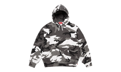 Satin Appliqué Hooded Sweatshirt "SS26 - Snow Camo" SU27501