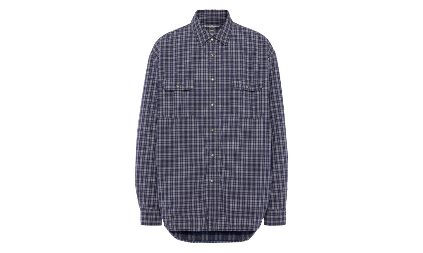 Reversbile Padded Shirt "Blue" S50DT0070M35779001F
