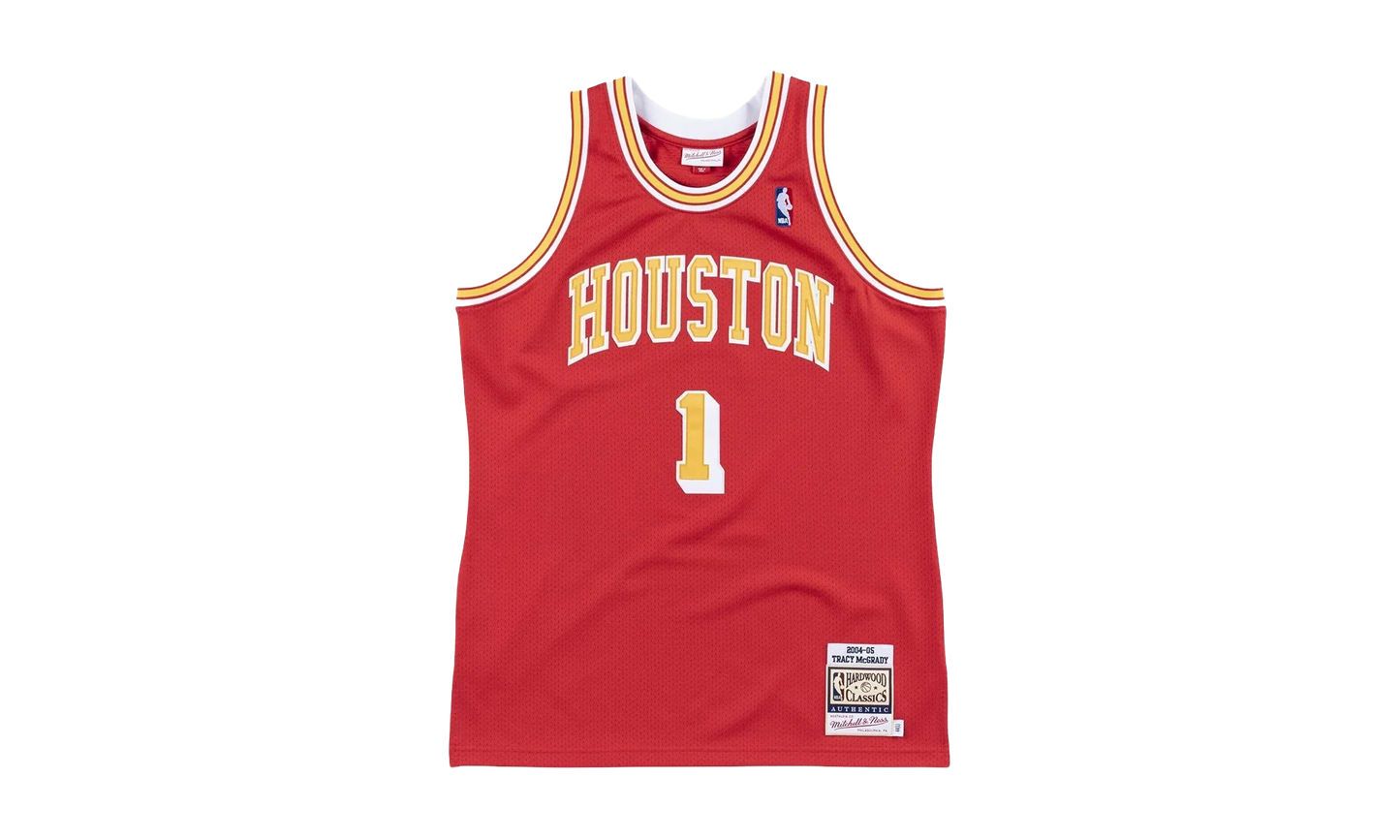 NBA Tracy McGrady Authentic Jersey "2004 Houston Rockets - Scarlet" AJY4CP18178 HROSCAR04TMC