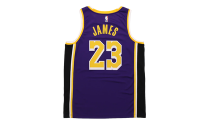 NBA Los Angeles Lakers Statement Edition 2020 Swingman Jersey "Lebron James - Purple / Yellow" CV9481 508