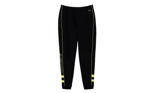 Embroidered Regular Fit Track Pants "Black / Flash Yellow" XH1431 6VT
