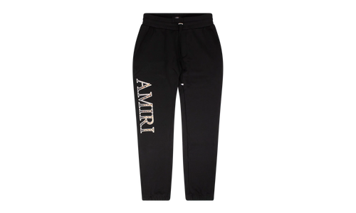 Leopard Logo Applique Sweatpants "Black" MJSP018 001