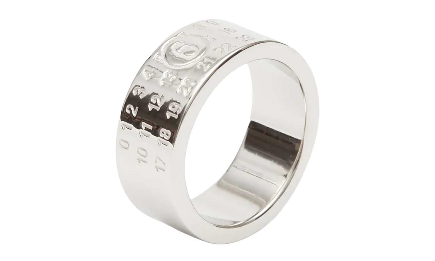 Minimal Logo 8mm Ring "Palladio Polished" SM6UQ0057 P646951