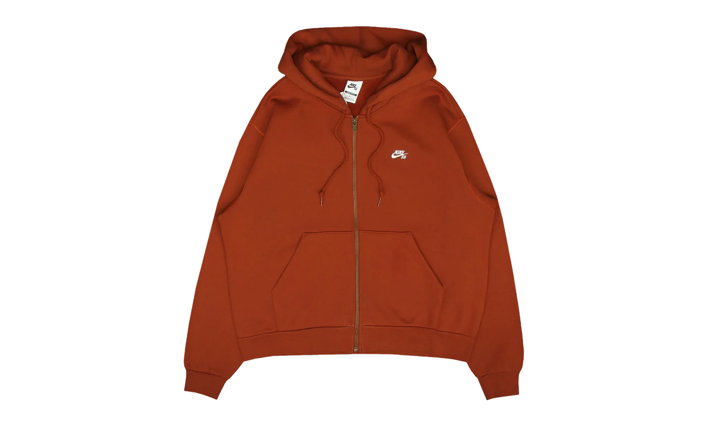 SB Full-Zip Fleece Skate Hoodie "Cinnamon / White" FZ8796 245