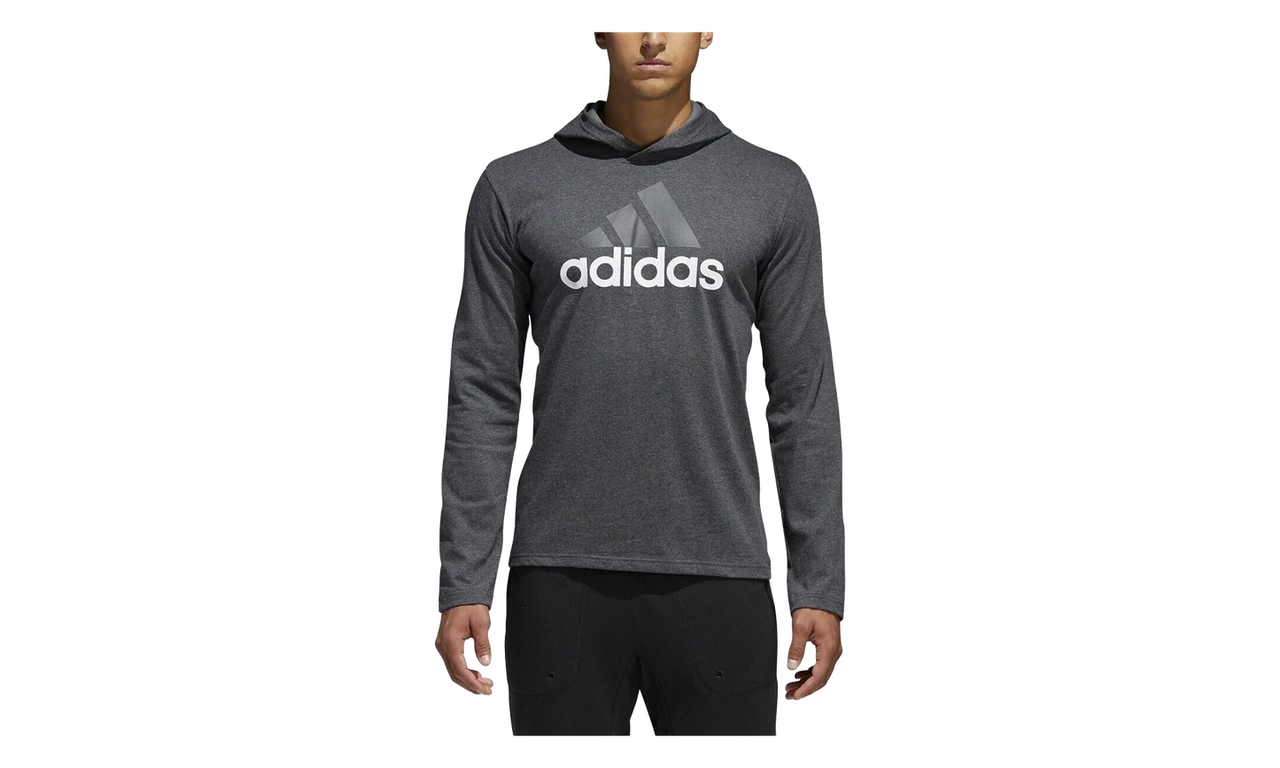 Badge of Sport Long Sleeve Hoodie "Dark Grey Heather" BR1455