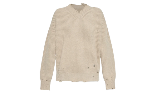 Wool Sweater WMNS "Beige Melange" S52HN0011 M13138 806M