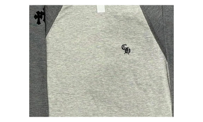 Henley Baseball 3 Cross Patch Longsleeve T-Shirt "Grey" CHRM1137