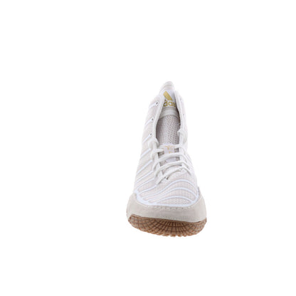 Varner DA9891 Mens Beige Synthetic Lace Up Athletic Wrestling Shoes