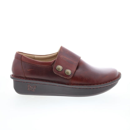 Alegria Deliah DEL-8100 Womens Brown Leather Loafer Flats Shoes