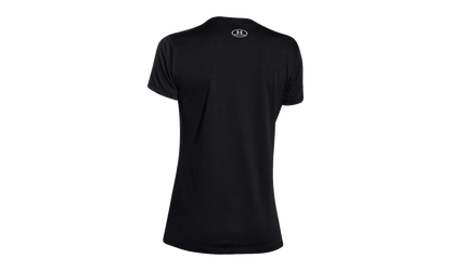Tech V-Neck Short Sleeve T-Shirt WMNS "Black" 1255839 002