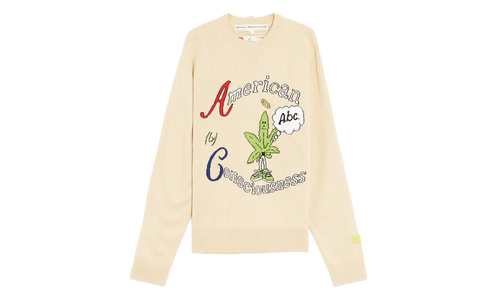American Consciousness Crewneck Sweater "Natural White" ABCFW23ACCS NATU
