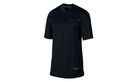 Air Jordan Retro 9 Sportswear Jersey Shirt "Black / Grey" AH9909 010