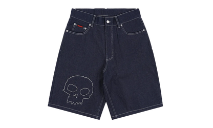 Skull Denim Jorts "Zero - Blue" P26SPZ007-RAW