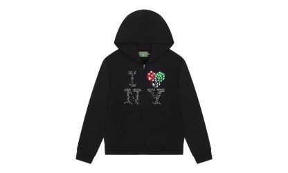 “I Love NY” Zip-Up Hoodie "Black" DT275