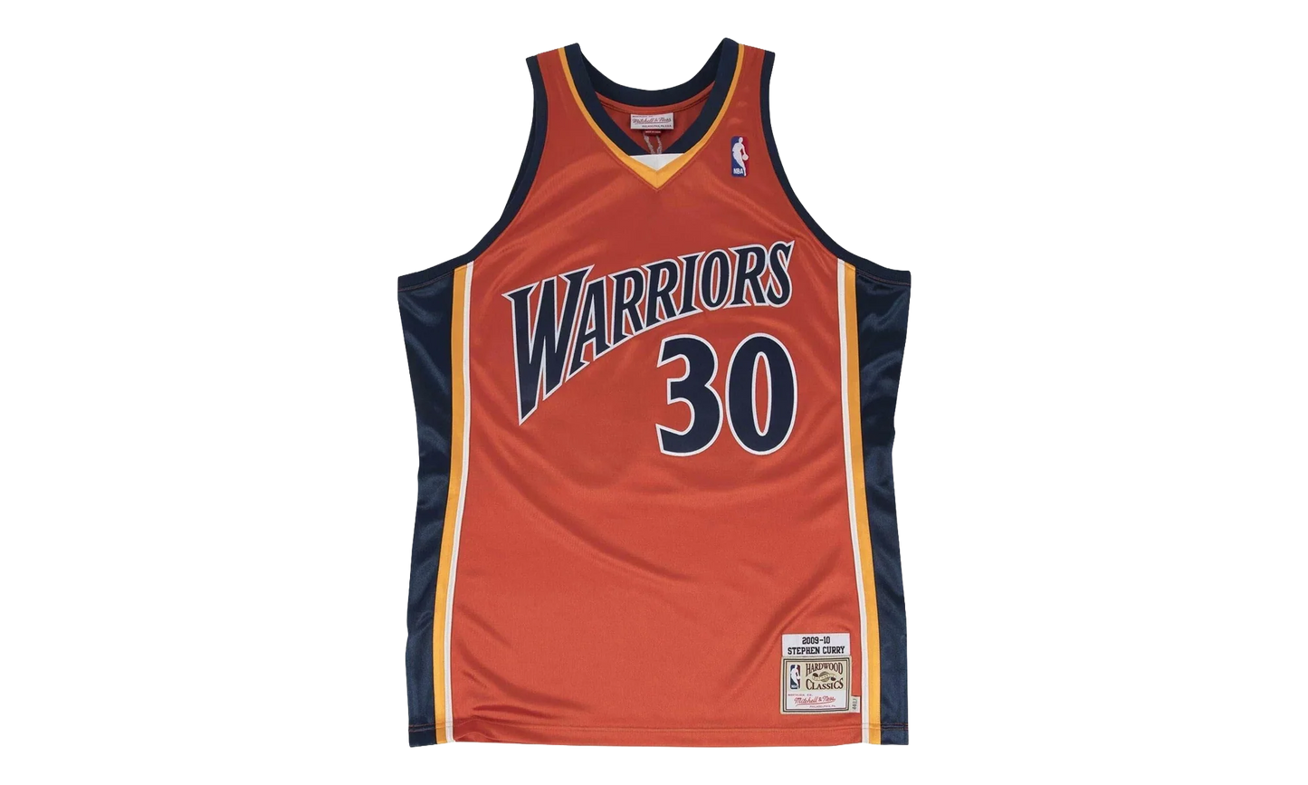 NBA Stephen Curry Authentic Jersey "2009-10 Golden State Warriors - Orange" 72263W309SCURR