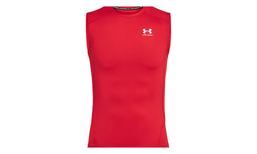 HeatGear Compression Sleeveless "Red / White" 1361522 600