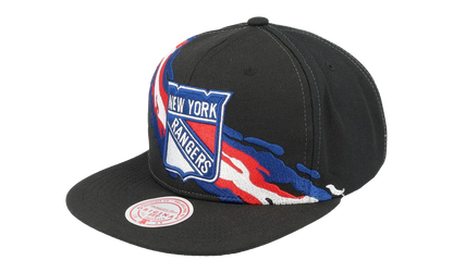 NHL Vintage Paintbrush Snapback Cap "New York Rangers - Black" 6HSSSH22087 NYABLCK