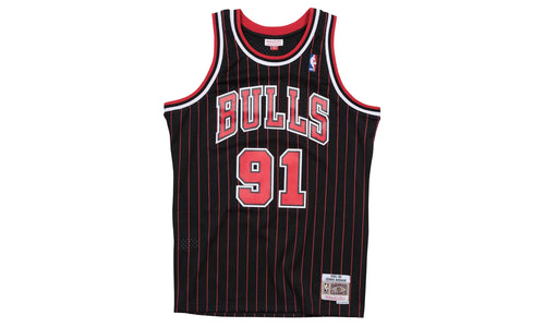 NBA Dennis Rodman Swingman Alternate Jersey "1995 Chicago Bulls - Black" SMJYGS18150 CBUBLCK95DRD