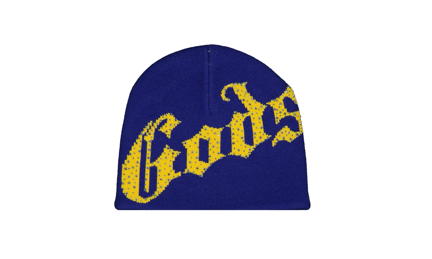 OG Logo Studded Beanie "Blue / Yellow" ZD8ISH5W
