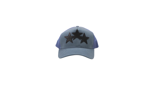3 STAR TRUCKER HAT "Blue / Black" MAH003 137