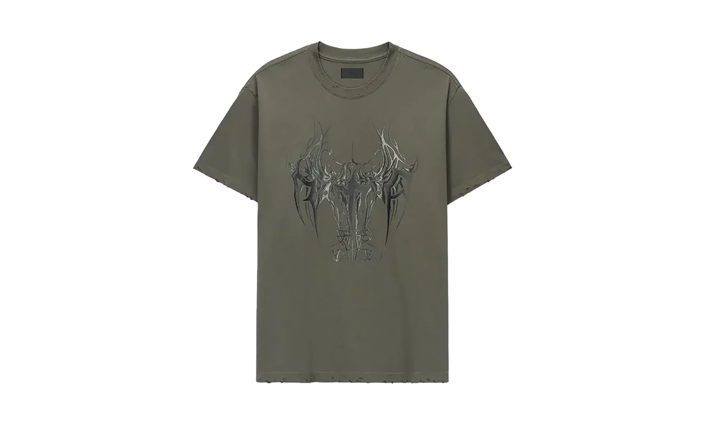 Colin Oversized Short Sleeve Tee "Olive Cyber Sigilism" MLFQK911 T1322OCSIG