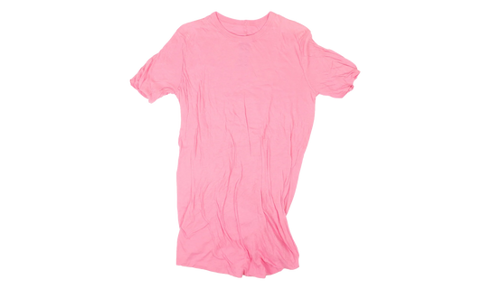 Pop Double Cotton Short Sleeve T-Shirt "Pink" PDC001