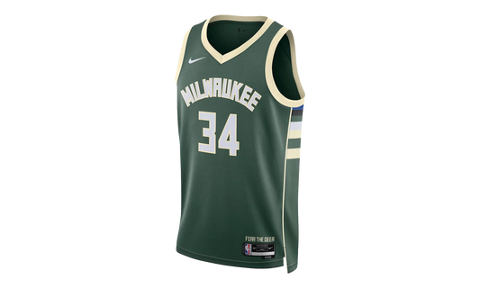 Milwaukee Bucks Icon Edition Dri-FIT NBA Swingman Jersey "Fir" DN2012 323