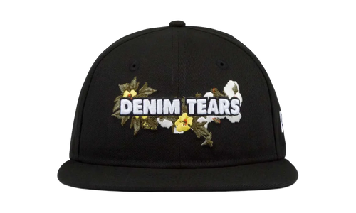 Floral Logo Adjustable Hat "New Era - Black" DT568