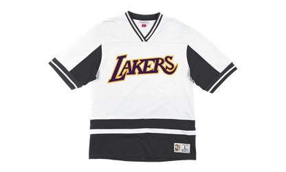 NBA Final Seconds V-Neck "Los Angeles Lakers - Black / White" VNECAJ19019 A LALBKWH