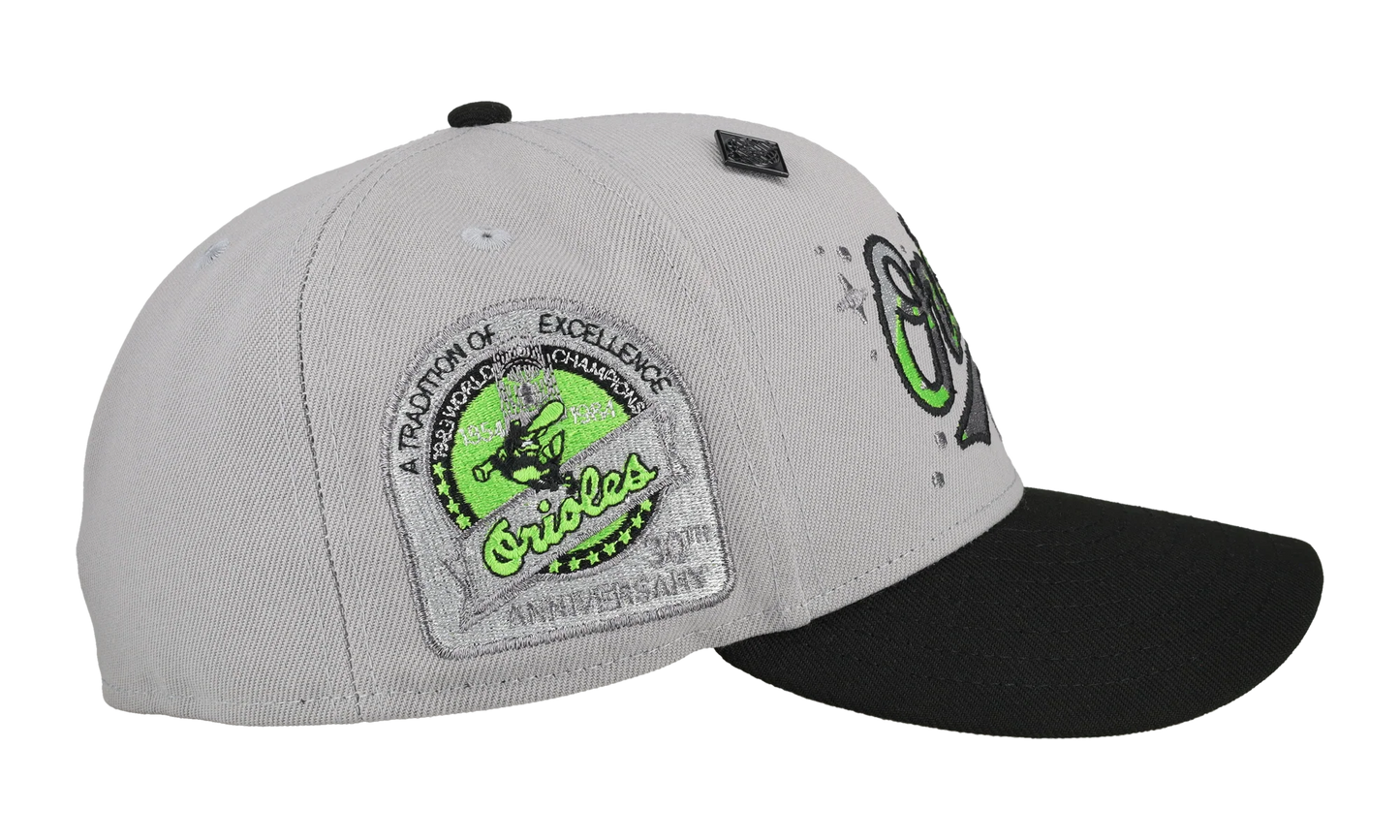 59FIFTY Baltimore Orioles 30th Anniversary Fitted Hat "Grey Celestial" NE453