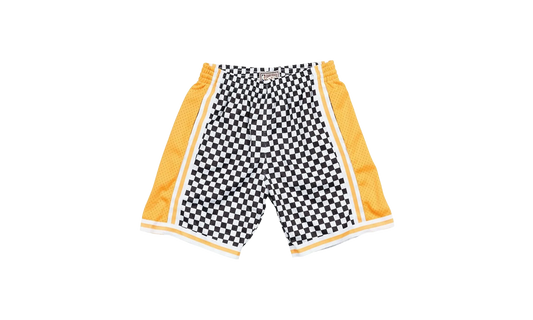 NBA Checked Swingman Shorts "Los Angeles Lakers - White" BA3A4H LAL W N06