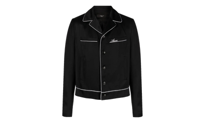 Long-Sleeve Pajama Jacket "Black" MSL004 001