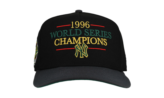 9FIFTY New York Yankees 1996 World Series A Frame Snapback Hat "Black / Graphite" NE239
