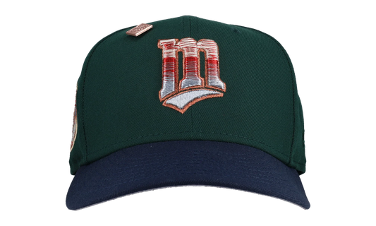 59FIFTY Minnesota Twins 50th Anniversary Fitted Hat "Green / Navy / Metallic" 123451300476