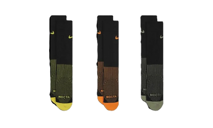 RUNNING CREW SOCKS 3-PACK "Black/Olive/Orange/Yellow" DD9240 909