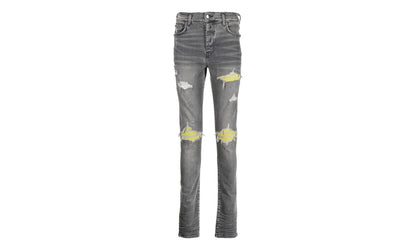 MX1 Green Ultra Suede Repair Jeans "Grey" PF22MDS004 030