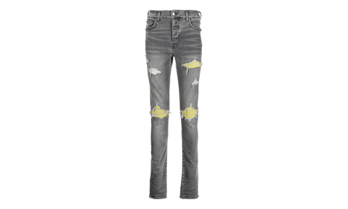 MX1 Green Ultra Suede Repair Jeans "Grey" PF22MDS004 030