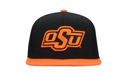 NCAA Team 2 Tone 2.0 Snapback Cap "Oklahoma State Cowboys - Black" HS5400 OSUBLCK