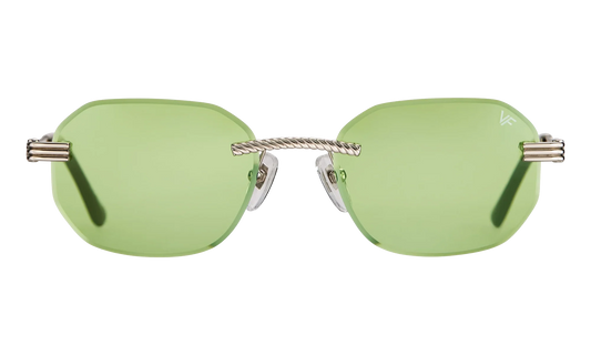 Hustler Rimless Drill Mount 24KT "White Gold / Lime Green" DMHU2 0039 42D4