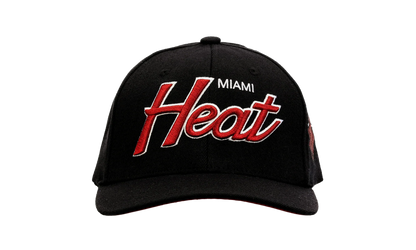 NBA Team Script 2.0 Stretch Snapback Cap "Miami Heat - Black" HHSS3281 MHEYYPPPBLCK