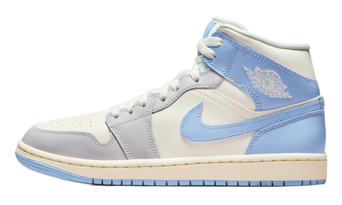 Air Jordan 1 Mid WMNS "Psychic Blue Sail Coconut Milk" BQ6472 402
