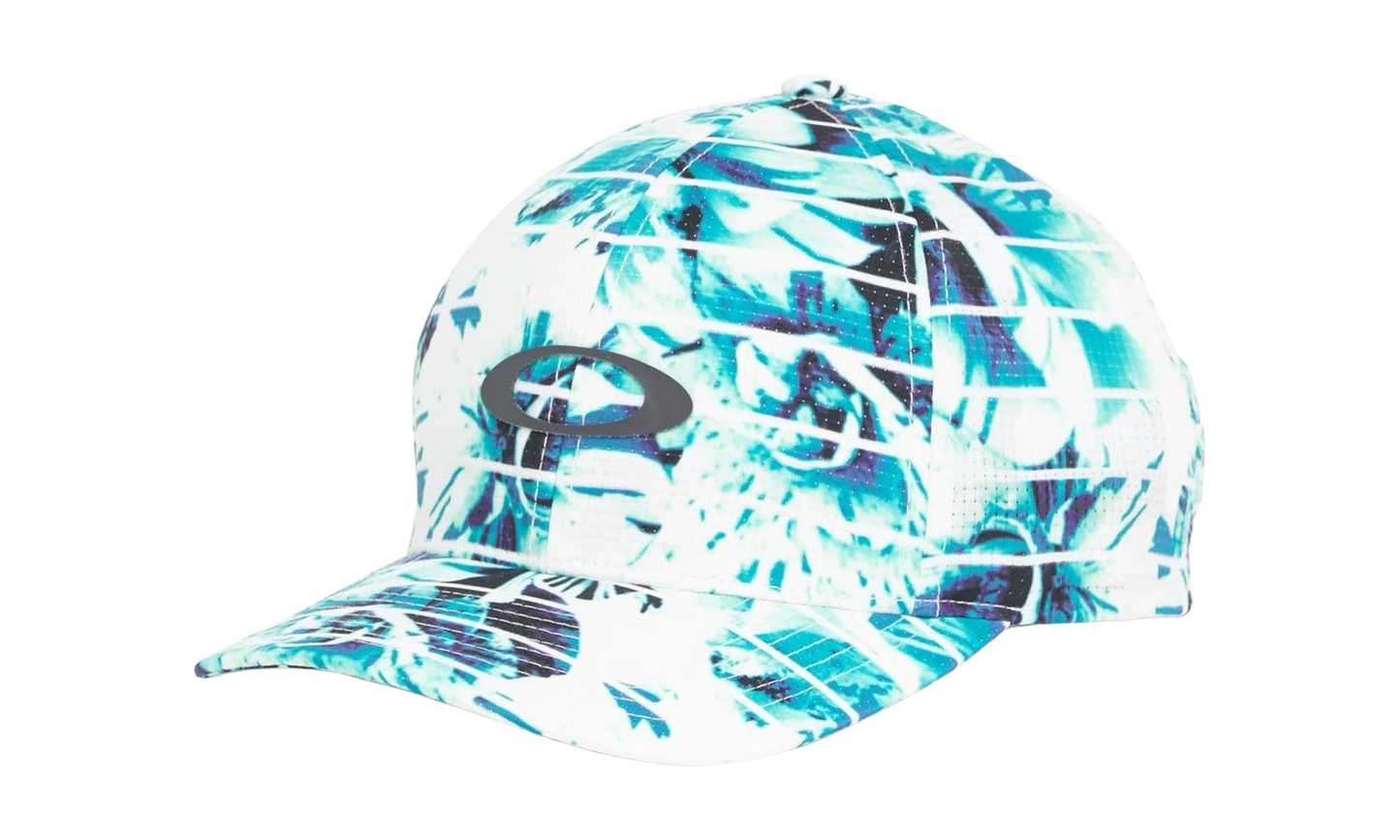 Azalea Fitted Hat "Floral Print Emerald" FOS901081 9FT