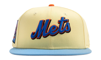 59FIFTY New York Mets 25th Anniversary Fitted Hat "Soft Yellow / Sky Blue / Gray" NE487
