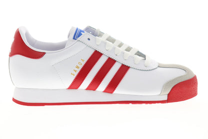 Samoa EG3001 Mens White Suede Originals Lace Up Lifestyle Sneakers Shoes