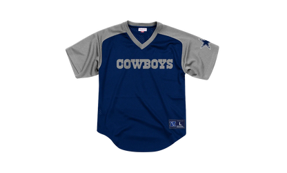 NFL Final Seconds Mesh V-Neck Shirt "Dallas Cowboys - Blue" FA87OP DCO A K9A