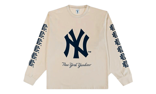 EE LONG SLEEVE T-SHIRT "YANKEES WORLD SERIES - Cream/ Navy" EE738