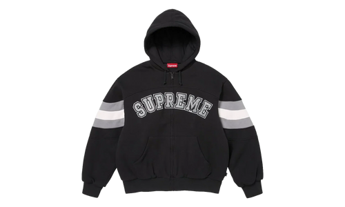 Filled Zip Up Hoodie "SS26 - Black" SU27292