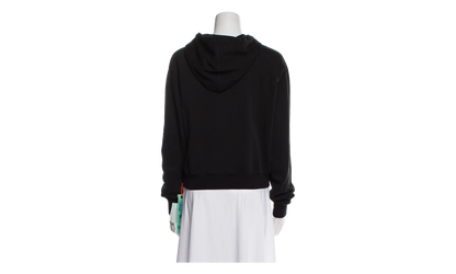 Rainbow Cropped Hoodie "Black / Multicolor" OWBB016R21JER0021084