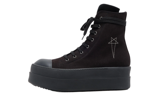 Double Bumper Pentagram Embroidered Sneaker High "Black Black" DU02S2831 9899