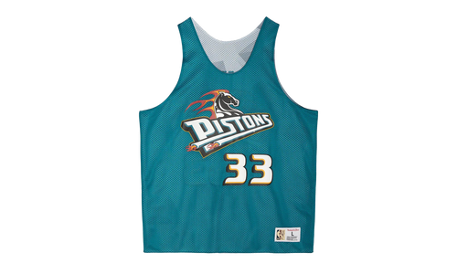 NBA Reversible Mesh Tank "Pistons Grant Hill" TMTK3208-DPIYYGHITEAL_S